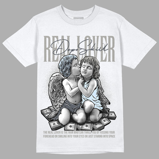 Jordan 6 Retro Cool Grey DopeSkill T-Shirt Real Lover Graphic Streetwear - White