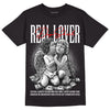 Jordan 1 High 85 Black White DopeSkill T-Shirt Real Lover Graphic Streetwear  - Black 