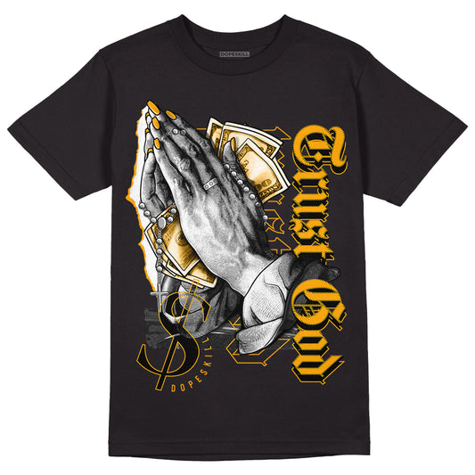 Black Taxi 12s DopeSkill T-Shirt Trust God Graphic - Black 