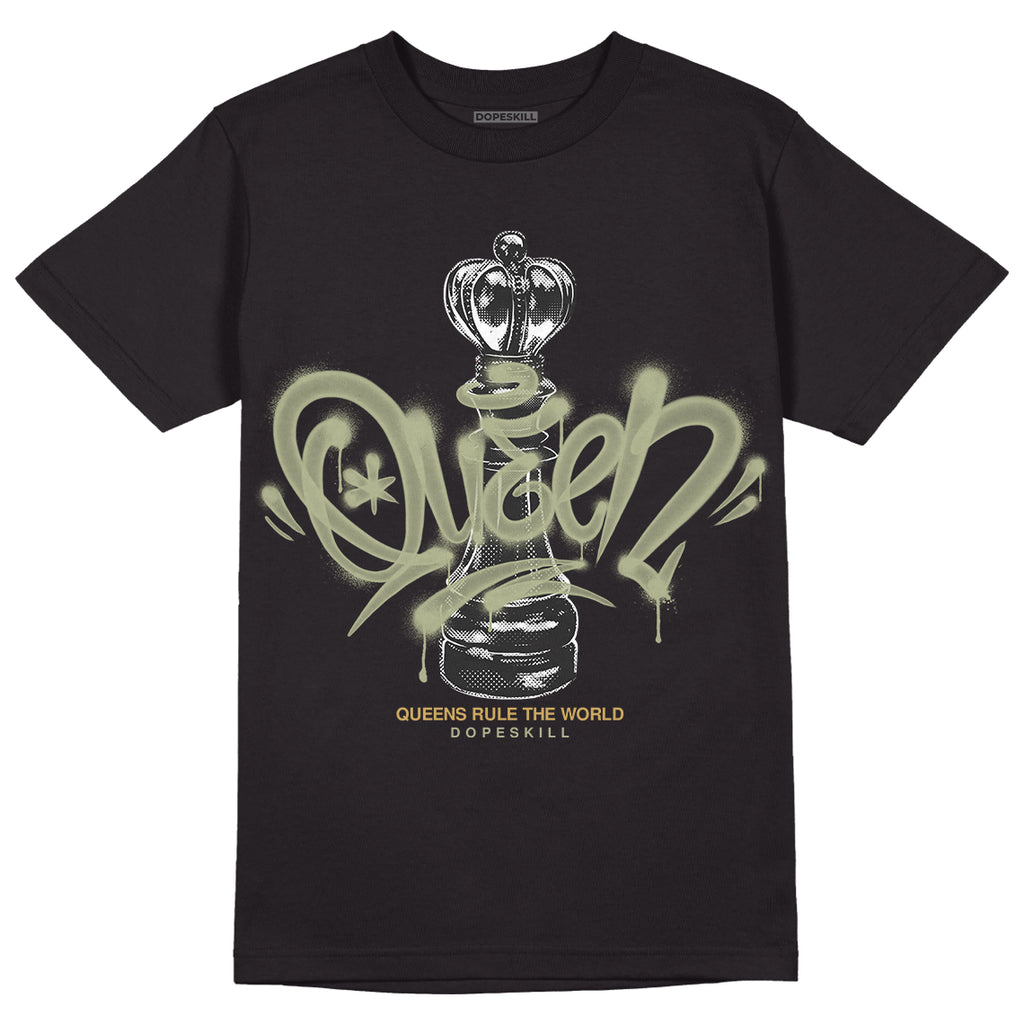 Jordan 5 Jade Horizon DopeSkill T-Shirt Queen Chess Graphic Streetwear - Black
