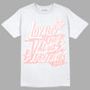 Jordan 1 High OG WMNS Washed Pink DopeSkill T-Shirt LOVE Graphic Streetwear - White