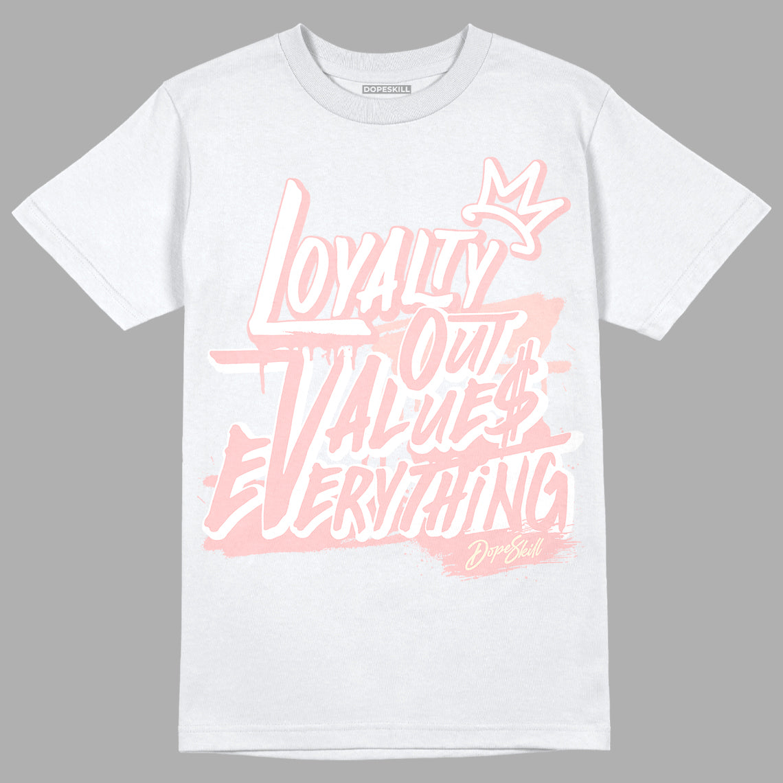 Jordan 1 High OG WMNS Washed Pink DopeSkill T-Shirt LOVE Graphic Streetwear - White