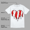 Gym Red 9s DopeSkill T-Shirt Slime Drip Heart Graphic