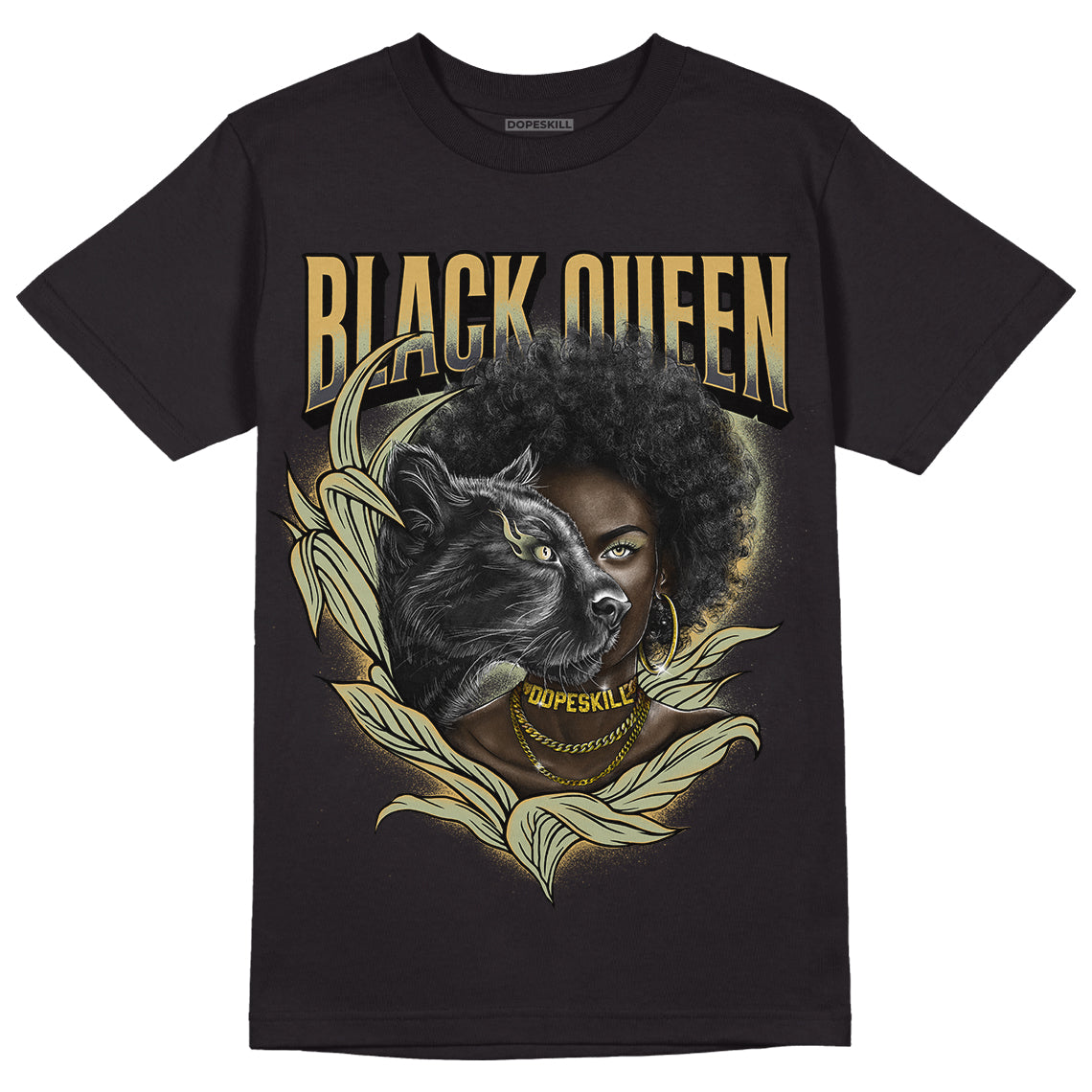 Jade Horizon 5s DopeSkill T-Shirt New Black Queen Graphic - Black