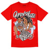 Cherry 11s DopeSkill Varsity Red T-shirt Queen Of Hustle Graphic