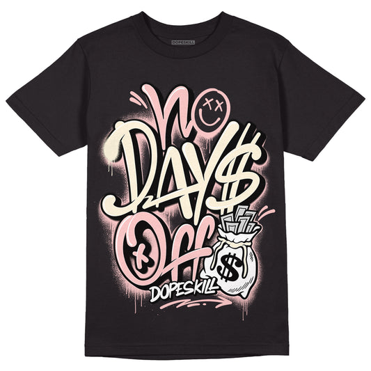 Jordan 1 High OG WMNS Washed Pink DopeSkill T-Shirt No Days Off Graphic Streetwear - Black