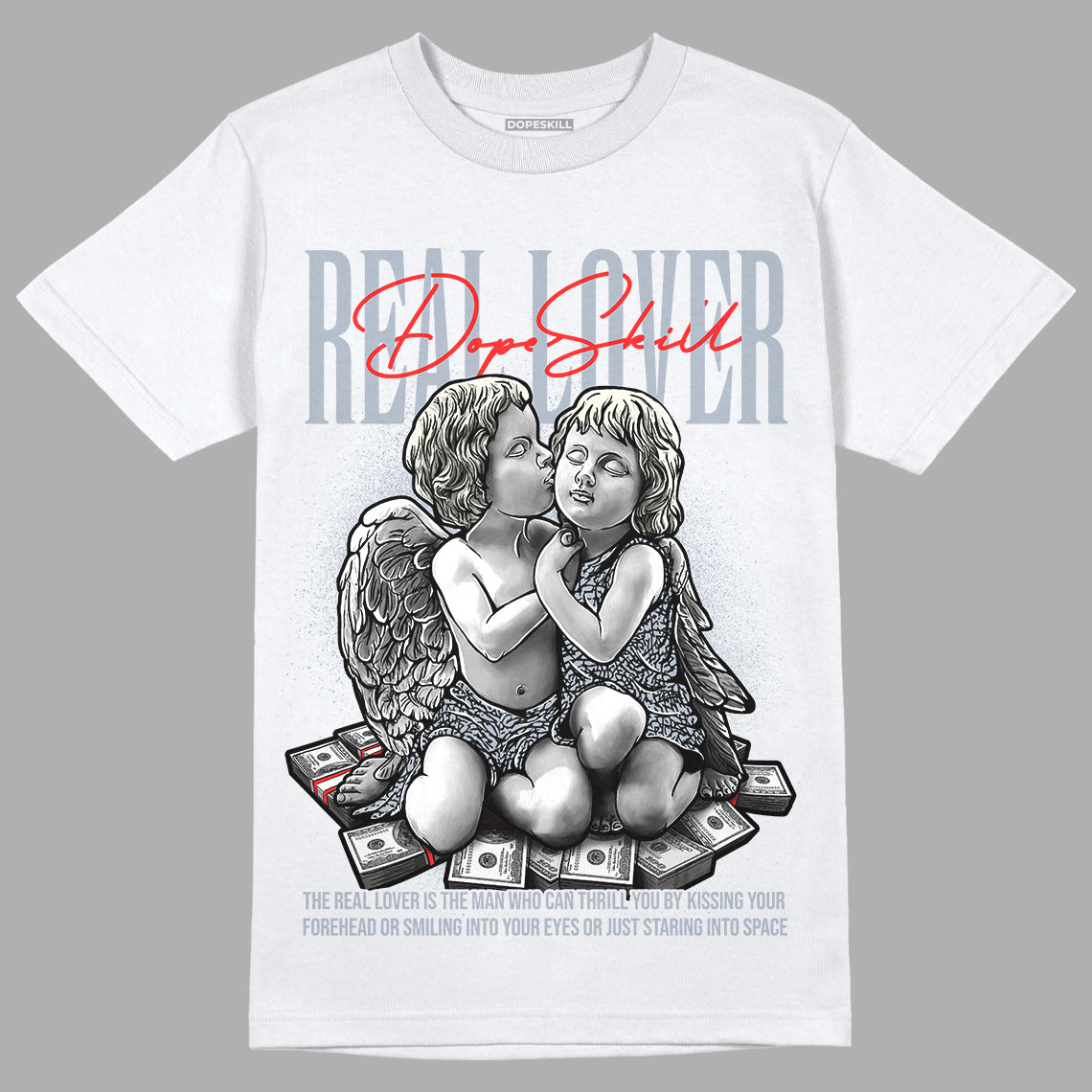 Jordan 3 Retro White Cement Reimagined DopeSkill T-Shirt Real Lover Graphic Streetwear - White