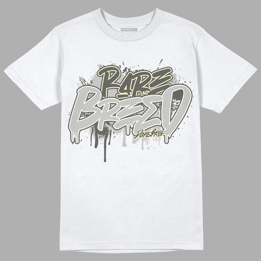 Jordan 4 Retro SE Craft Photon Dust DopeSkill T-Shirt Rare Breed Graphic Streetwear  - White