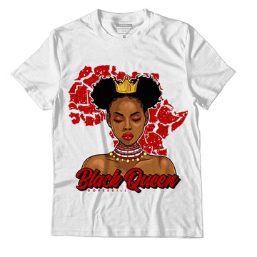 Jordan 6 “Red Oreo” DopeSkill T-Shirt Black Queen Graphic - White 