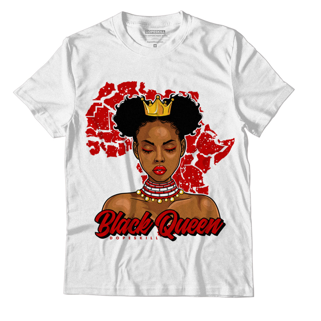 Jordan 6 “Red Oreo” DopeSkill T-Shirt Black Queen Graphic - White 