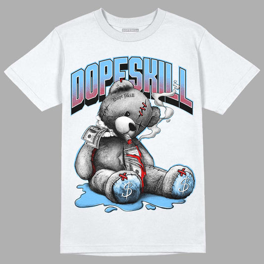 Travis Scott x Jordan 4 Retro 'Cactus Jack' DopeSkill T-Shirt Sick Bear Graphic Streetwear - White 