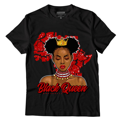 Jordan 6 “Red Oreo” DopeSkill T-Shirt Black Queen Graphic - Black