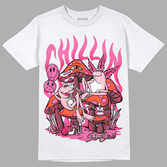 GS Pinksicle 5s DopeSkill T-Shirt Chillin Graphic - White 