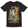 Taxi Yellow Toe 1s DopeSkill T-Shirt Juneteenth Graphic - Black 