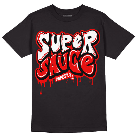 Cherry 11s DopeSkill T-Shirt Super Sauce Graphic - Black