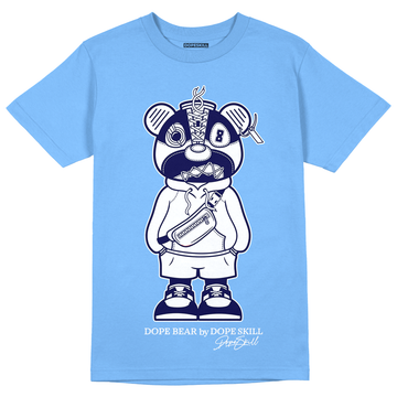 AJ 6 University Blue DopeSkill University Blue T-Shirt Sneaker Bear Graphic