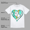 New Emerald 1s DopeSkill T-Shirt Heart AJ 1 Graphic