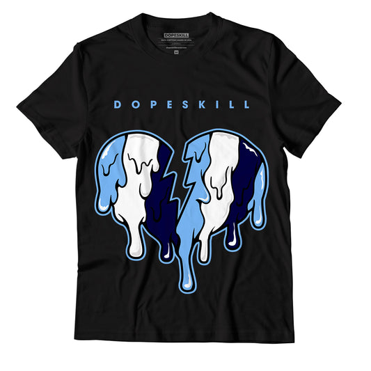 AJ 6 University Blue DopeSkill T-Shirt Tear My Heart Out Graphic