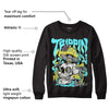 Aqua 5s DopeSkill Sweatshirt Trippin Graphic