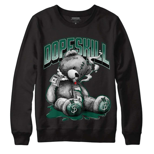 Lottery Pack Malachite Green Dunk Low DopeSkill Sweatshirt Sick Bear Graphic - Black