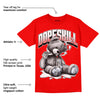 Cherry 11s DopeSkill Varsity Red T-shirt Sick Bear Graphic