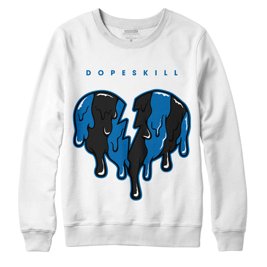 AJ 1 Dark Marina Blue DopeSkill Sweatshirt Tear My Heart Out Graphic