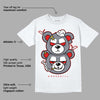 Fire Red 9s DopeSkill T-Shirt New Double Bear Graphic