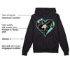 Aqua 5s DopeSkill Hoodie Sweatshirt Heart AJ 5 Graphic