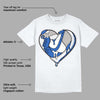 True Blue 1s DopeSkill T-Shirt Heart AJ 1 Graphic