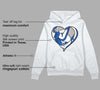 True Blue 1s DopeSkill Hoodie Sweatshirt Heart AJ 1 Graphic