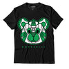 AJ 13 Lucky Green DopeSkill T-Shirt SNK Bear Graphic