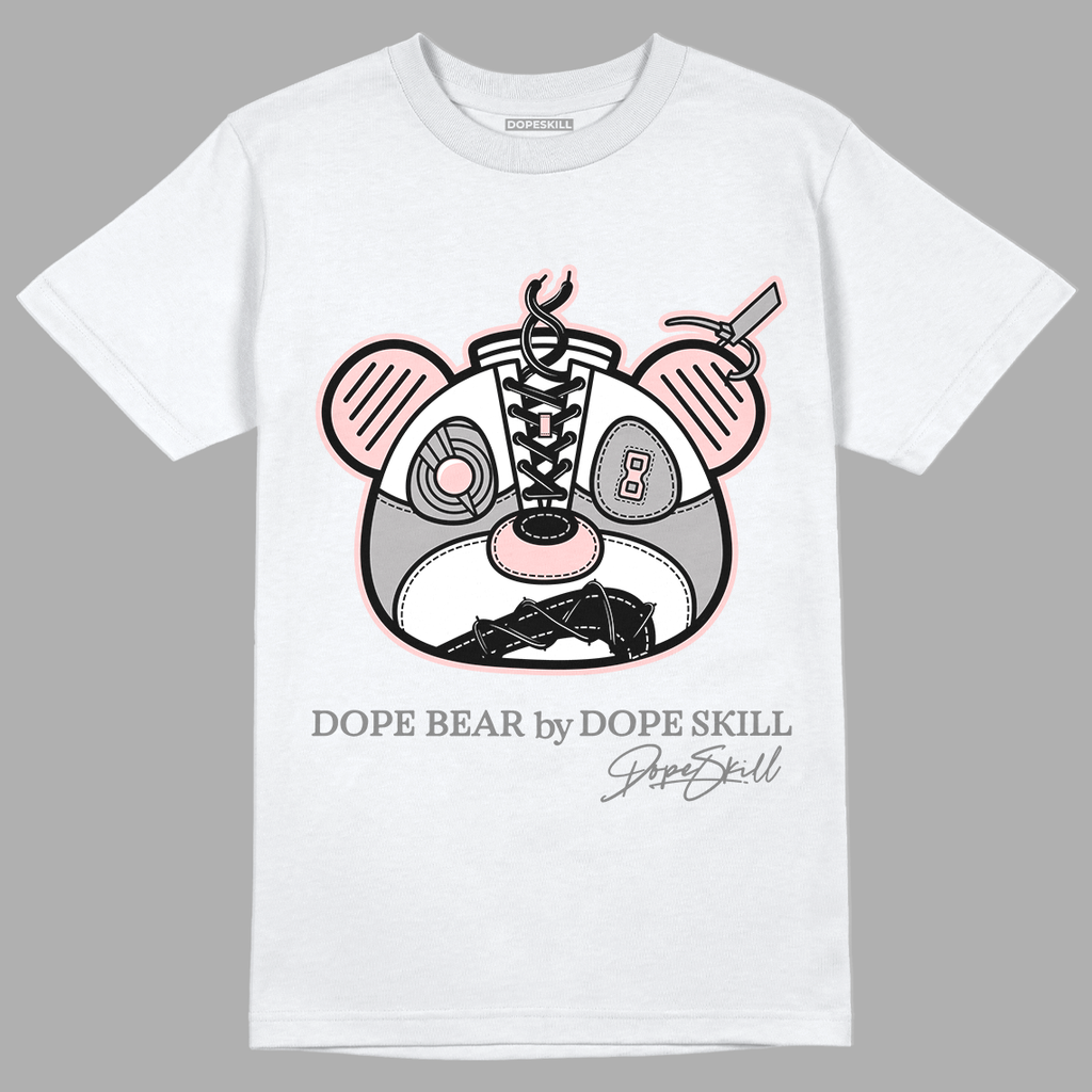 Jordan 1 Retro High OG Stage Haze DopeSkill T-Shirt Sneaker Bear Head Graphic - White 