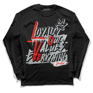 Black Canvas 4s DopeSkill Long Sleeve T-Shirt LOVE Graphic - Black