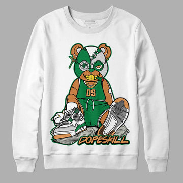 Nike SB x Jordan 4 “Pine Green” DopeSkill Sweatshirt Greatest Graphic Streetwear - White