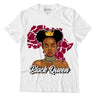 AJ 3 Cardinal Red DopeSkill T-Shirt Black Queen Graphic