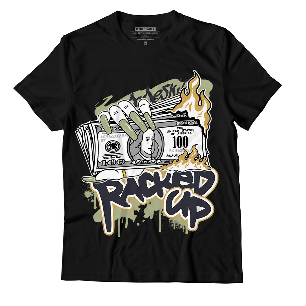 Jordan 5 Jade Horizon DopeSkill T-Shirt Racked Up Graphic - Black 