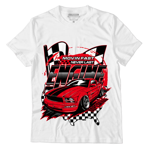 AJ 4 Red Thunder DopeSkill T-Shirt ENGINE Tshirt Graphic