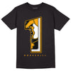 Taxi Yellow Toe 1s DopeSkill T-Shirt No.1 Graphic - Black 