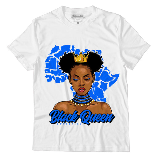 Yz 350 Boost V2 Dazzling Blue DopeSkill T-Shirt Black Queen Graphic - White 