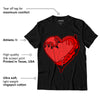 AJ 9 Chile Red DopeSkill T-Shirt Heart AJ 9 Graphic