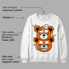 Orange Black White DopeSkill Sweatshirt New Double Bear Graphic