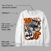 Orange Black White DopeSkill Sweatshirt Don't Quit Graphic