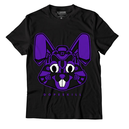 AJ 13 Court Purple DopeSkill T-Shirt Sneaker Rabbit Graphic