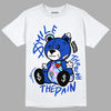 Hyper Royal 12s DopeSkill T-Shirt BEAN Graphic - White