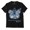 AJ 4 University Blue DopeSkill T-Shirt Sneaker Bear Head Graphic