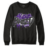 Jordan 3 Dark Iris DopeSkill Sweatshirt Rare Breed Graphic - Black 