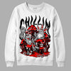 Red Thunder 4s DopeSkill Sweatshirt Chillin Graphic