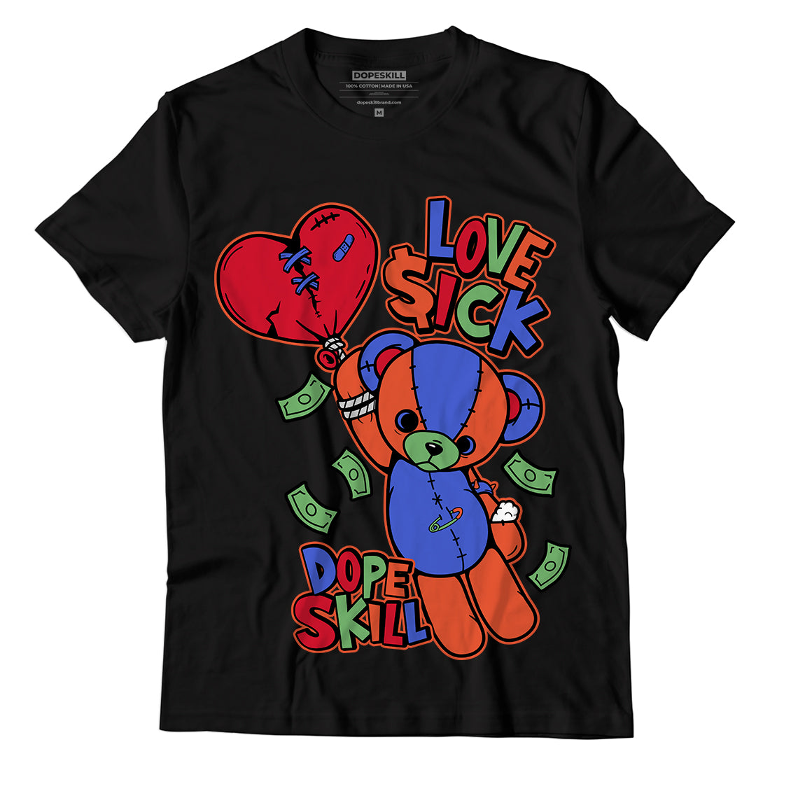 Jordan 5 Low “Doernbecher” DopeSkill T-Shirt Love Sick Graphic - Black 