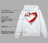 Gym Red 9s DopeSkill Hoodie Sweatshirt Heart AJ 9 Graphic