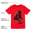 AJ 4 Red Thunder DopeSkill Red T-shirt No.4 Graphic
